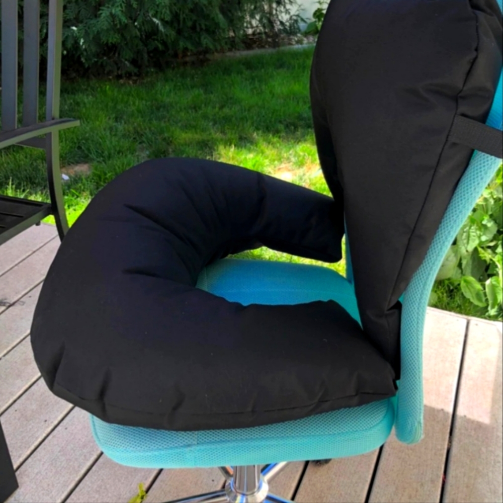 Booty bean bag bbl pillow with back support